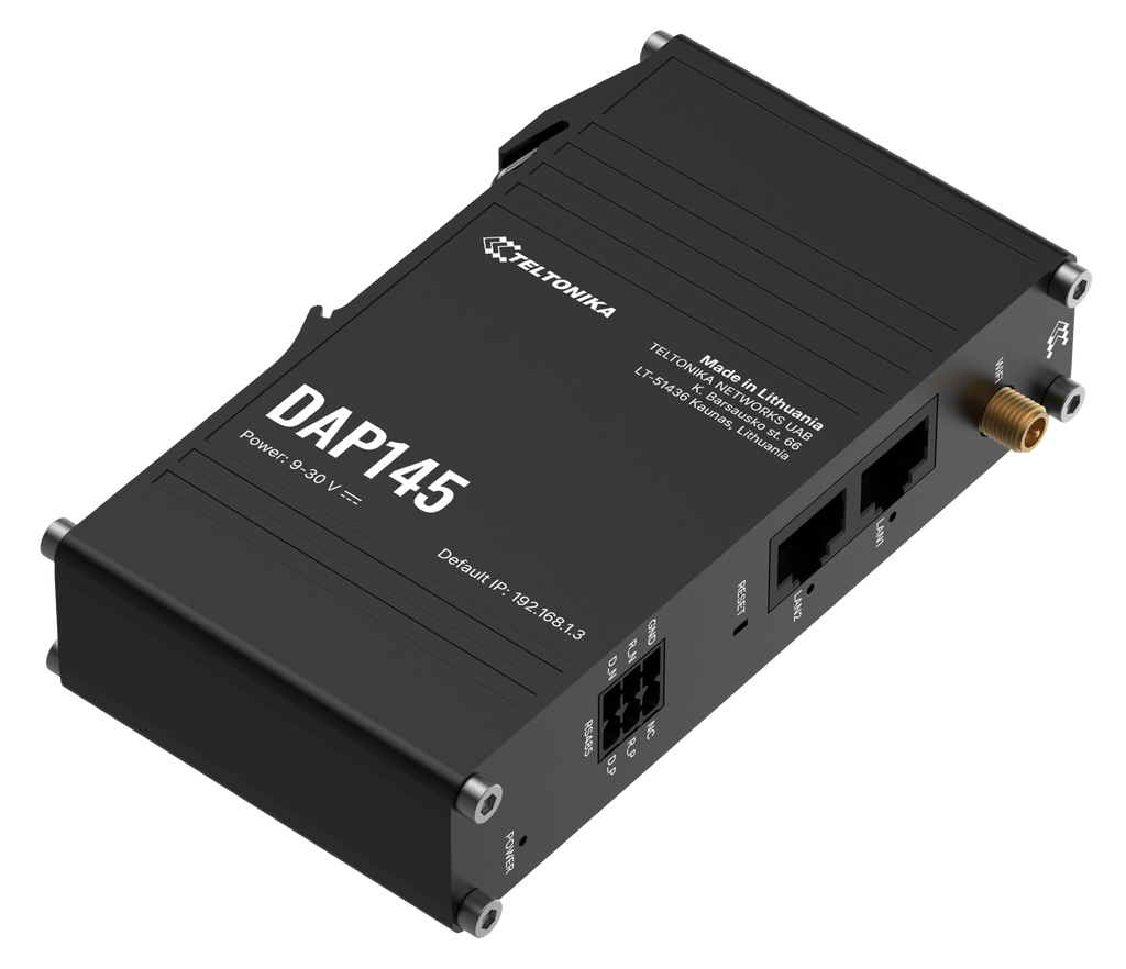 WiFi4 tukiasema 2.4 GHz 802.11b/g/n RS485 2xEthernet 