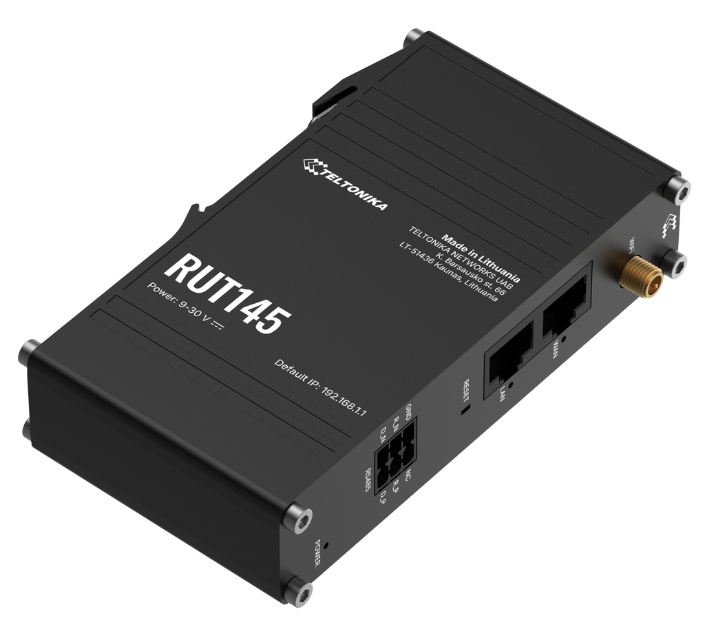 RS485/WiFi -reititin WiFi 4 2x10/100Mbps DIN-kiskokiinnitys 