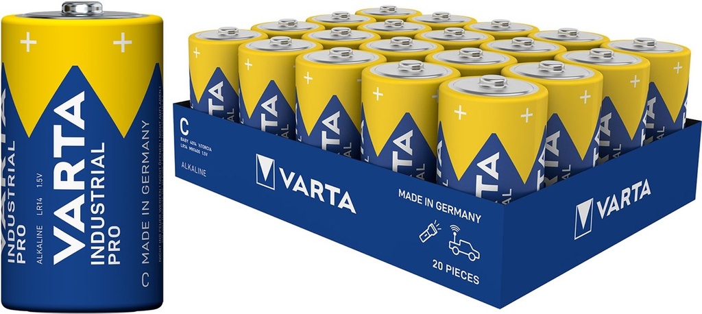 Varta LR14/C alkaliska batterier, 20-pack