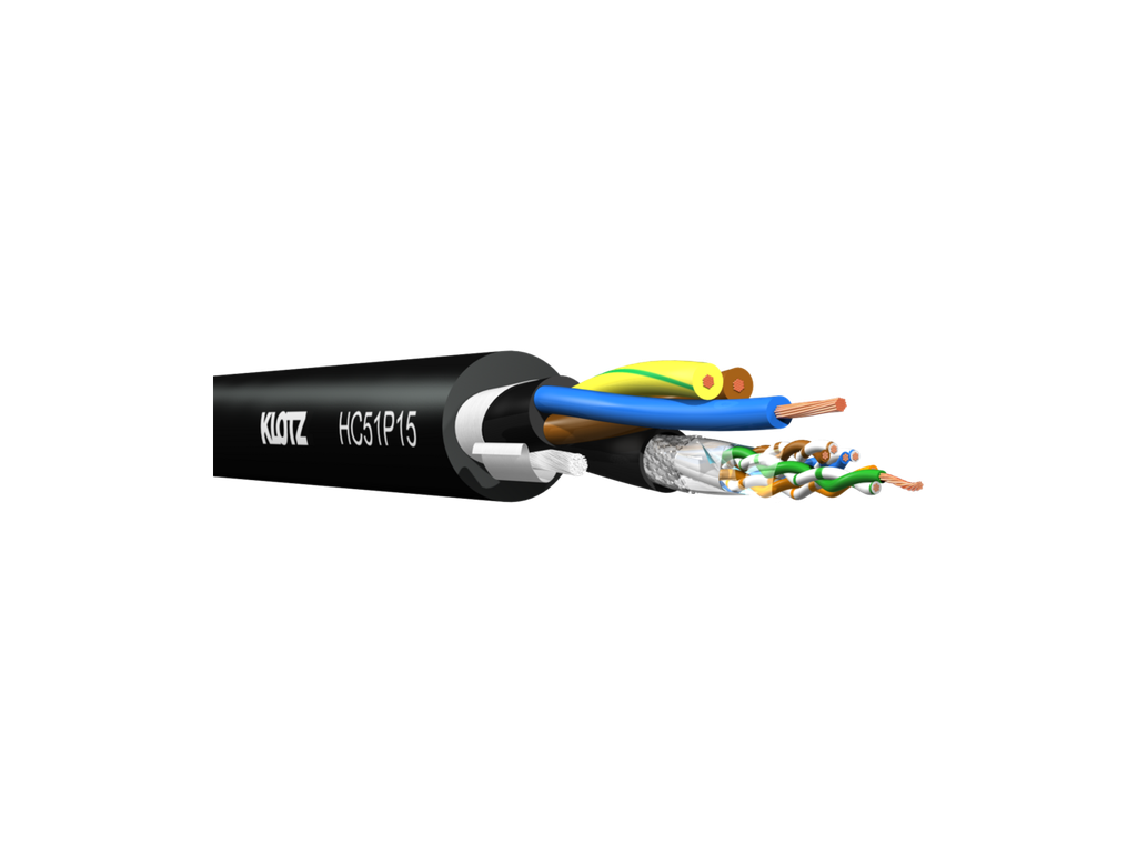 Hybridi CAT5e + 2x1,5 mm² PVC