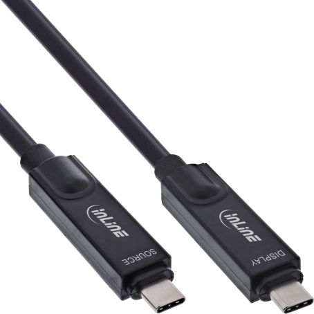USB C-male/USB C-male 5 m USB3.2 Gen2 AOC 8K60Hz 60 W black USB cable