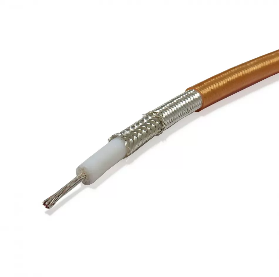 RG393/U koaksiaalikaapeli 50 Ω PTFE FEP Ø9.9 mm kaksoissuojaus