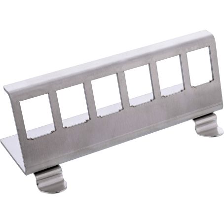 Keystone DIN-kisko 6-porttinen metalli