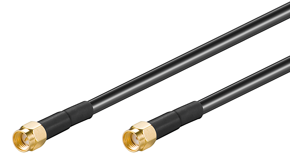 RF-välijohto 2 m SMA-uros/RP SMA-uros HF214