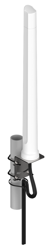 WiFi antenni 4x4 MiMo ulkokäyttöön ympärisäteilevä 2400-7200 MHz 8 dBi 2m kaapeli SMA-uros ja RP SMA-uros liittimet