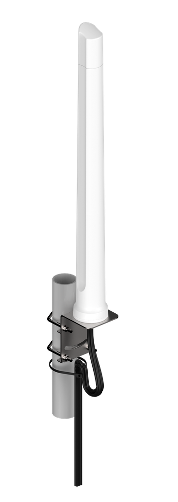 WiFi antenni ulkokäyttöön 2x2 Mimo ympärisäteilevä 2400-2500 MHz 10 dBi 2m kaapeli SMA-uros ja RP-SMA-uros liittimet