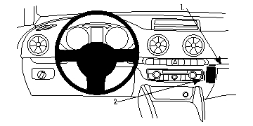 ProClip Audi A3/S3 2013-2020 keskelle 2013-2020