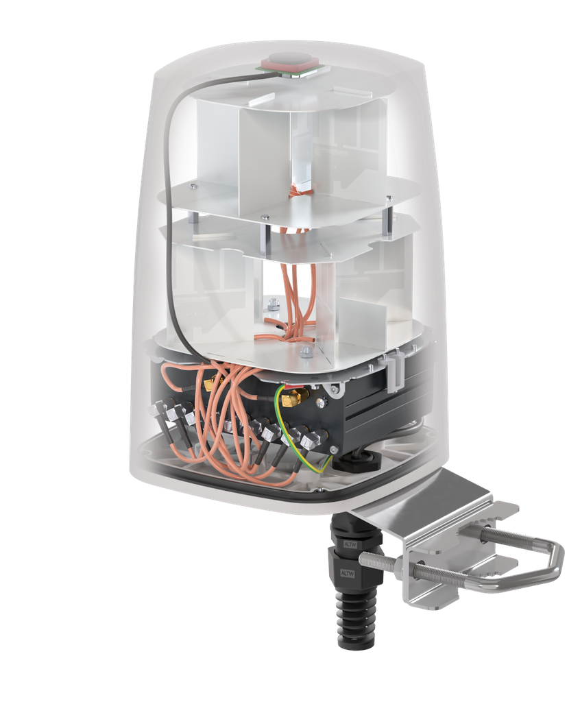 QuSpot kotelo sopii RUTM52 integroitu 4x4 4G/5G +GPS +WiFi 