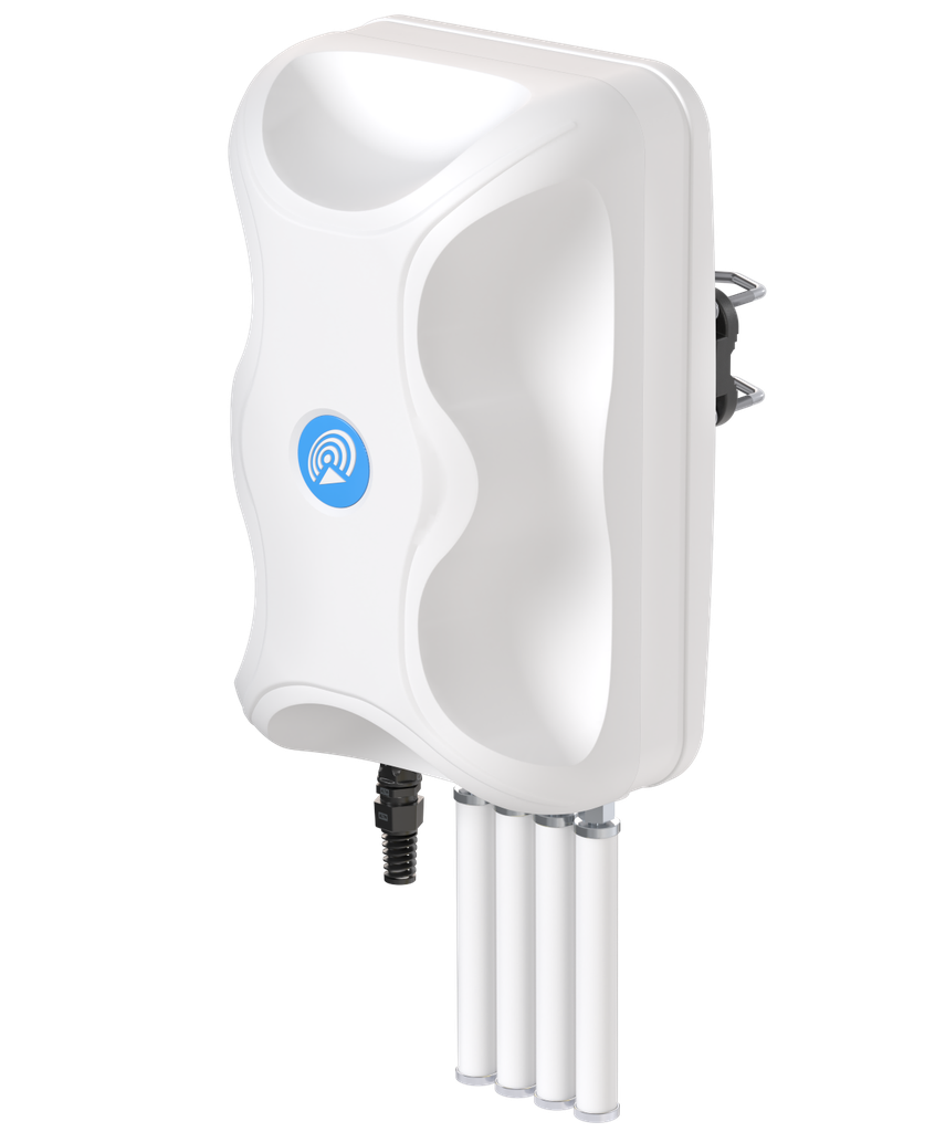 QuMax kapsling för RUTM52 med integrerade 4G/5G-, WiFi- och GPS-antenner