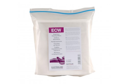 Electrolube ECW – Engineers Cleaning Wipes, 25 pcs