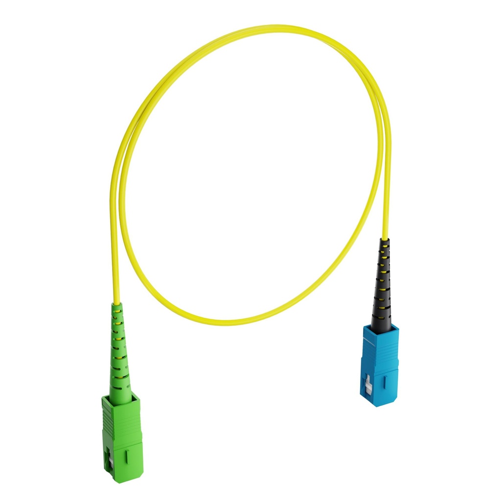 Kytkentäkuitu SM SC-APC/SC simpl Fibrain gold G657A1 LS0H 