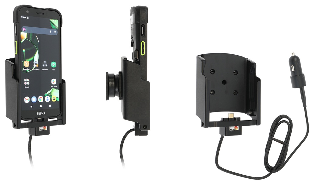 Brodit 721473 USB-C-charging holder Zebra TC701, 12/24 V