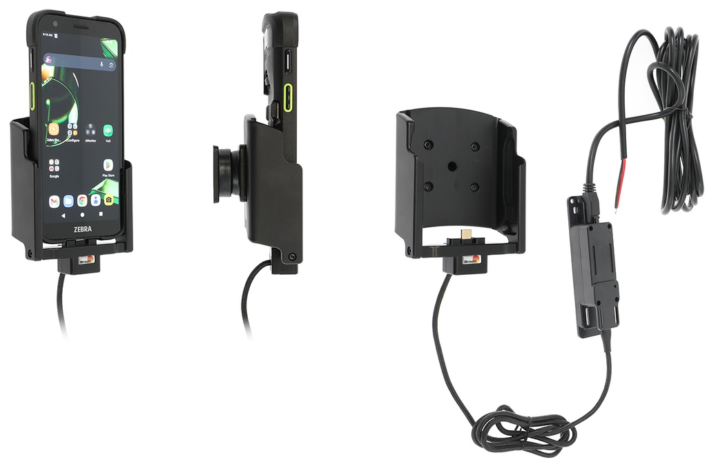 Brodit 727473 USB-C-latauspidike Zebra TC701, kiinteä asennus