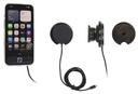 Brodit 217304 magnetic wireless charging holder with tilt swivel Qi2.2 25 W for smartphones
