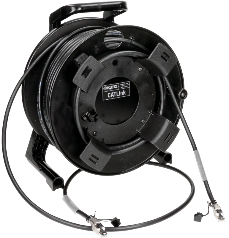 KLOTZ CP7LRRPW CAT7 S/FTP RJ45–RJ45 PUR network cable on drum