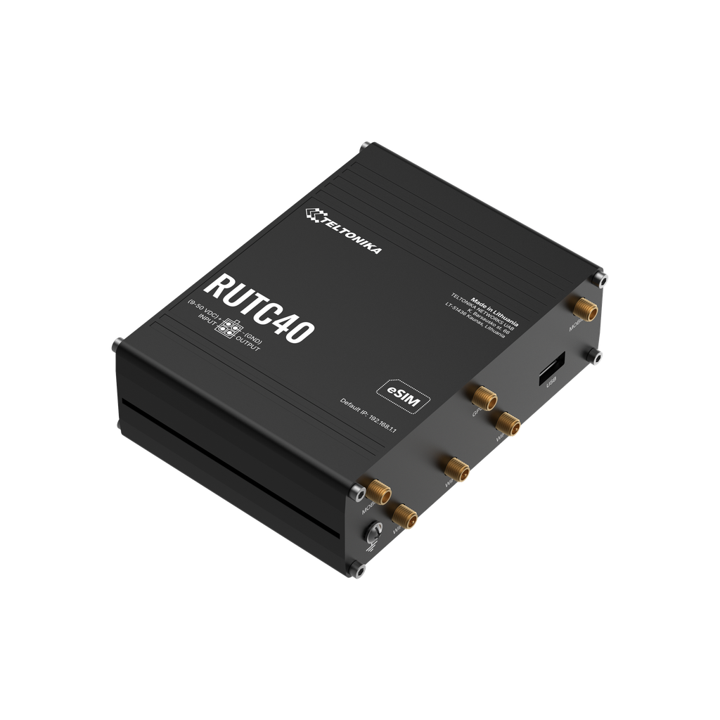 Teltonika RUTC40 4G Cat 4 -reititin, Telit Global, Wi-Fi 6, 5 × Gigabit Ethernet