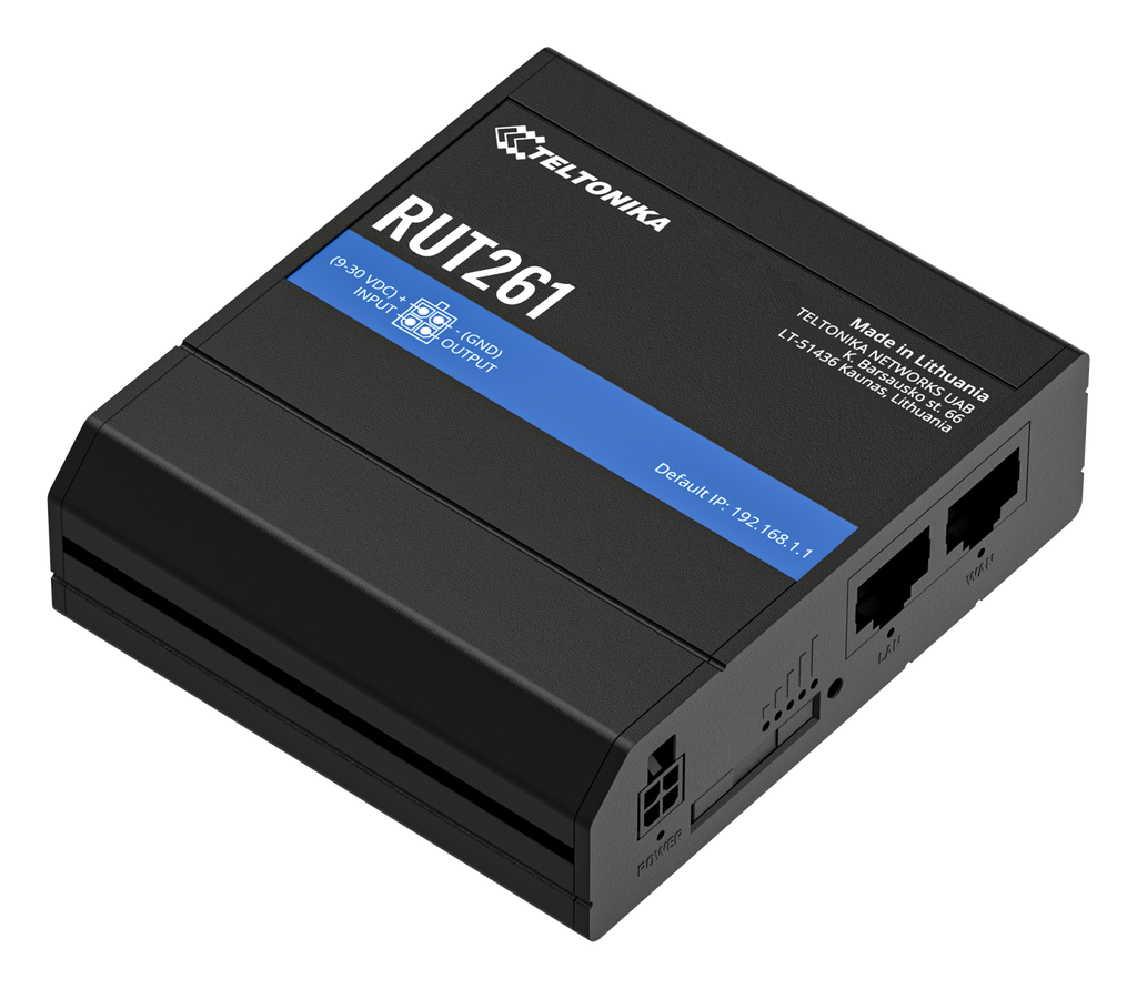 RUT261 4G router CAT6 WiFi4 2xEthernet 1xSIM
