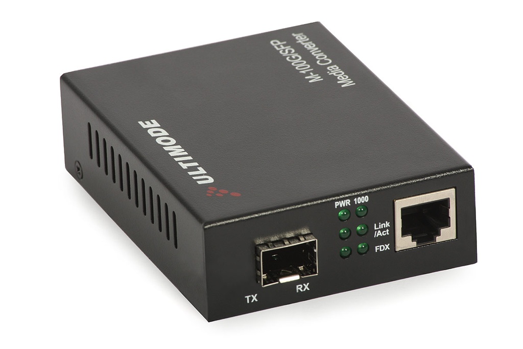 Media Converter RJ45 / SFP 10/100/1000 Mb/s, ULTIMODE M-1G/SFP