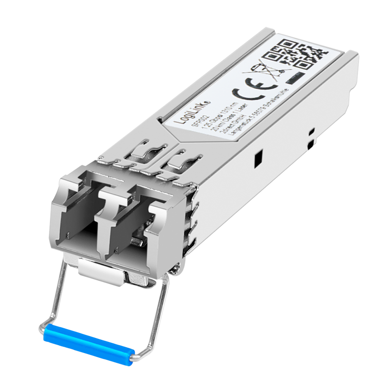 SFP transceiver module 1.25 Gbps, single-mode 1310 nm, 20 km, LC duplex, DDM, LogiLink SFP002