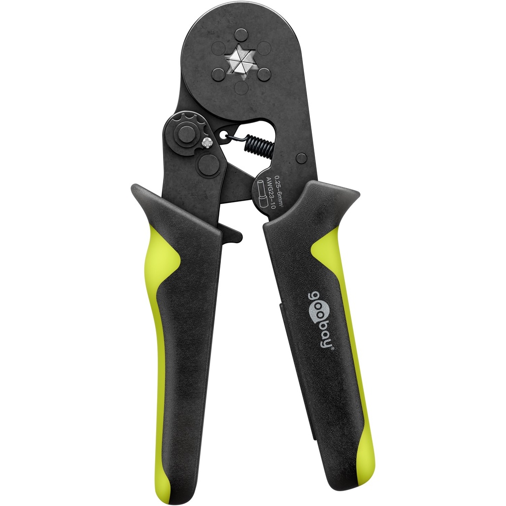 Goobay Hexagonal Crimping Pliers for Wire End Ferrules HSC8 6-6A, 0.25–6 mm²