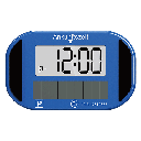 Elektronisk parkeringsskiva med solpanel, automatisk tidsinställning, 2 LCD-displayer, KBA-godkänd, blå, LogiLink AA0203