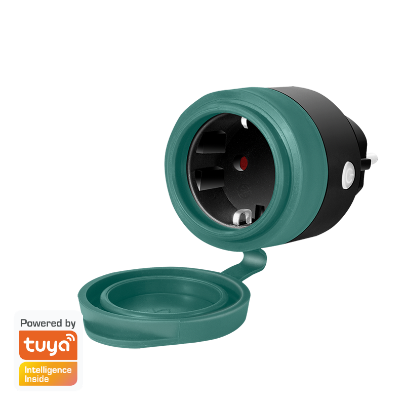 Wi-Fi outdoor smart plug IP44, 16 A / 3680 W, Tuya, Alexa and Google Home, LogiLink SH0100