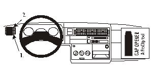 Brodit 802852 ProClip vänsterfäste, Volkswagen T4 Transporter 1996–2002 / Caravelle 1996–2003, LHD