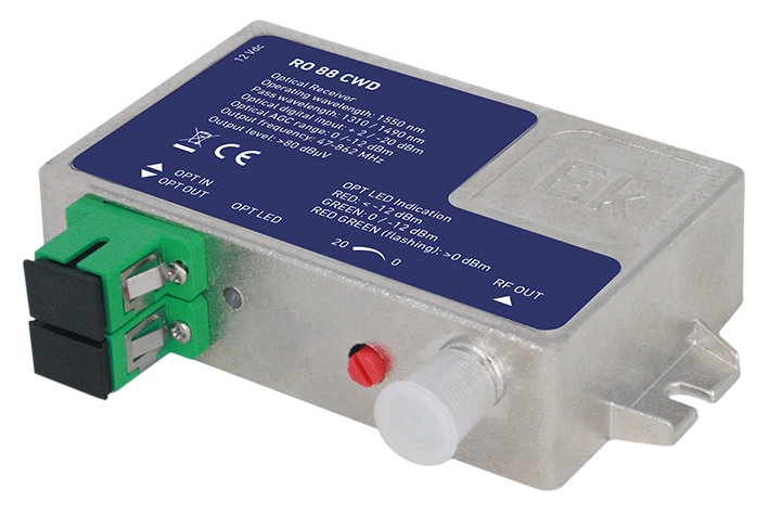 Akt.opt.vastaanotin GPON 88dbµV 1550nm +1490/1310nm -20/-2dBm | Tele ...