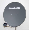 SAT-antenni offset 100cm teräs 40,3dB, harmaa