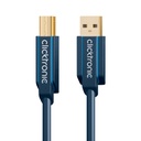 USB-välij A-uros/B-uros Clicktronic 3.0