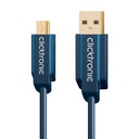 USB-välij A-uros/B-mini Clicktronic 2.0