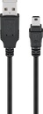 USB-A-uros/USB-B5-mini-uros välijohto 2.0 musta bulk TK1801