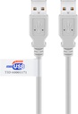 USB-välij A-uros/A-uros Harmaa IP TK 10