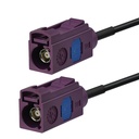 Fakra D-naaras/Fakra D-naaras Aircell 5 Eca välijohto  
