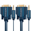 VGA-välijohto 3,5mm:n analogiääni -yhdistvälijoh Clicktronic