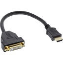 Adapteri HDMI-uros/DVI-naaras 0,2 m