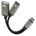 Brodit USB-C -jakaja PD 60 W + USB-A data