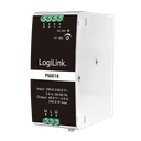 DIN-skenaggregat 48 V DC 5 A 240 W, 100–240 V AC, PFC, LogiLink PS0018