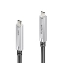 USB-C AOC fiberoptisk kabel USB 3.2 Gen2x1 10 Gbit/s, C-hane/C-hane, 8K30, 60 W PD, PureLink FiberX FX-I605