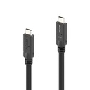 USB-C-kaapeli USB4 Gen2x2 20 Gbps, C-uros/C-uros, passiivinen mikrokoaksiaali, PureLink PureInstall MicroX4 PI6600