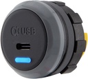USB-C-laturi 12/24 V, 1 × USB-C, 5 V 3,0 A, upotettava Ø30 mm, IP65 – Alfatronix PVPWp-C
