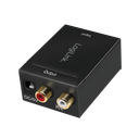 D/A-audiomuunnin TOSLINK/koaksiaali – 2 × RCA, 24-bit 96 kHz, LogiLink CA0100